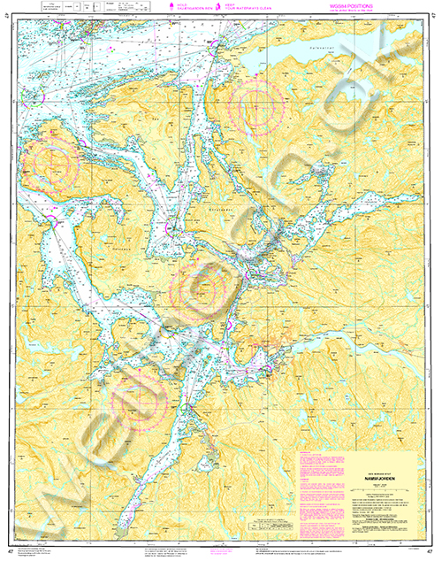 Nautical Chart 47 Namsfjorden