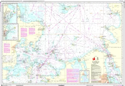 Nautical Chart 102 Kattegat Southern Part