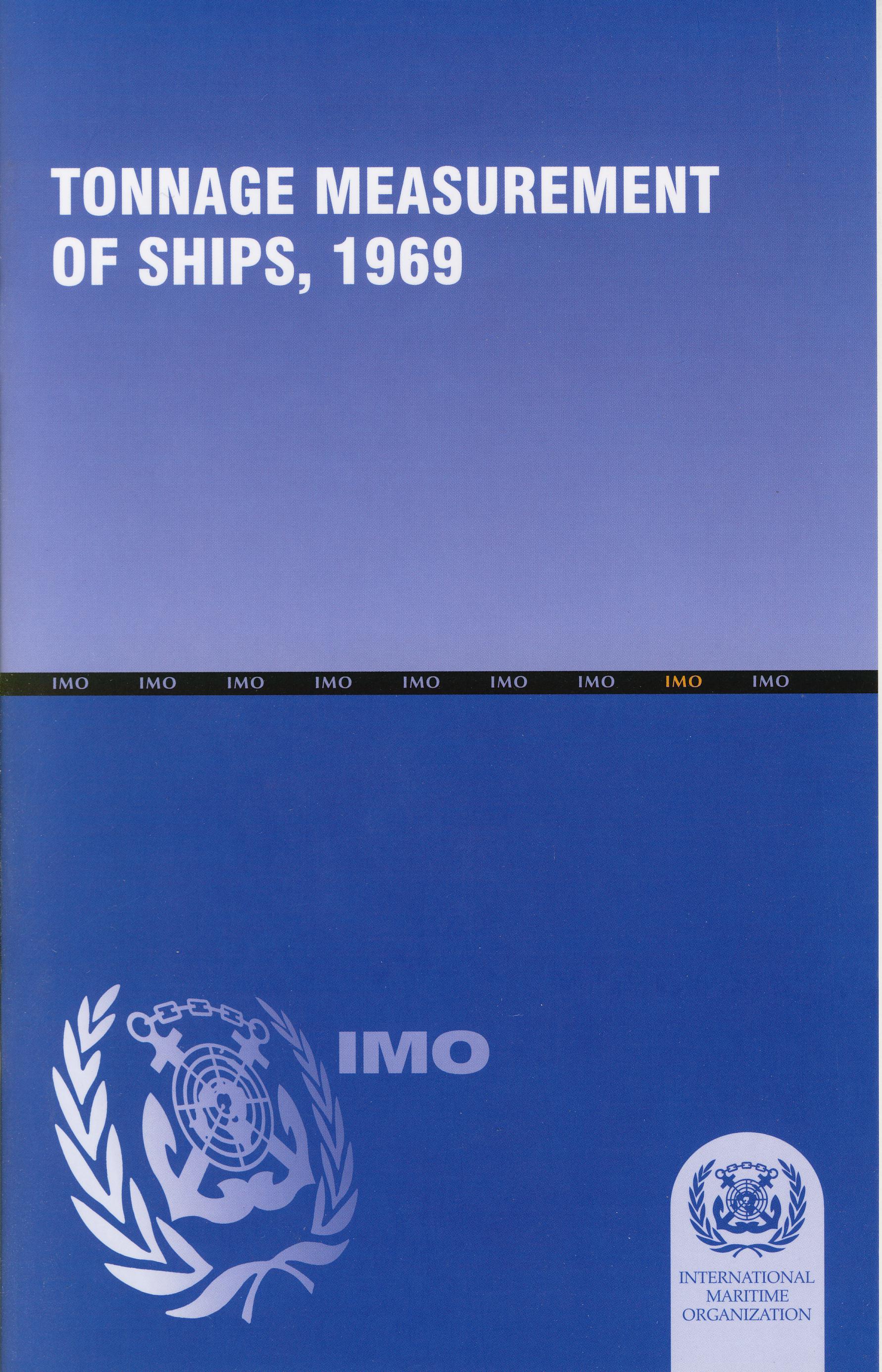 Tonnage Measurement of Ships 1969