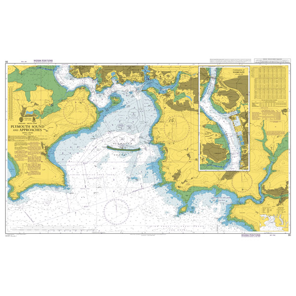 Nautical Chart 30 Plymouth Sound and app.