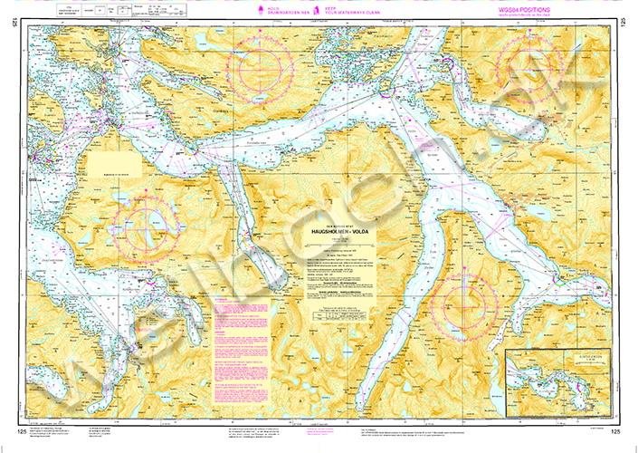 Nautical Chart 125 Haugsholmen-Volda